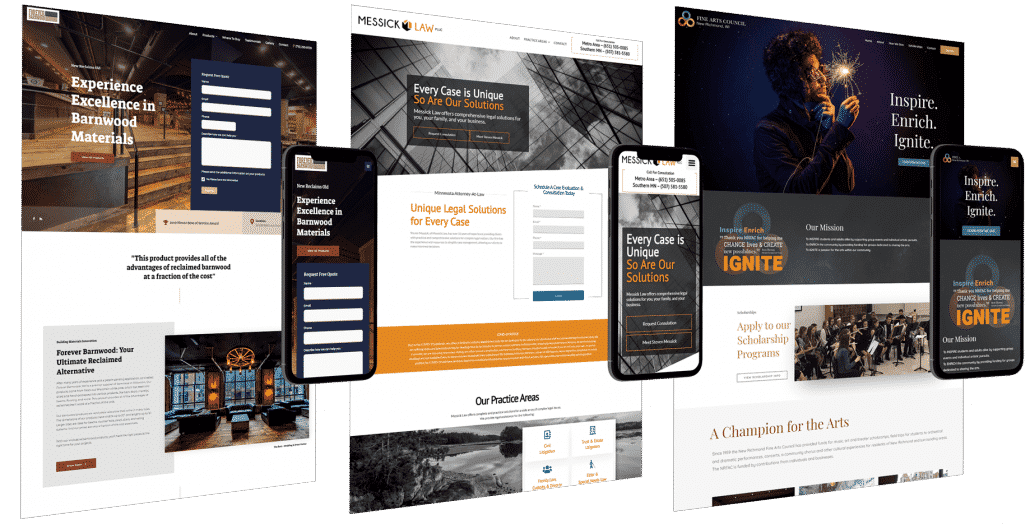 موکاپ سایت های شرکتی 